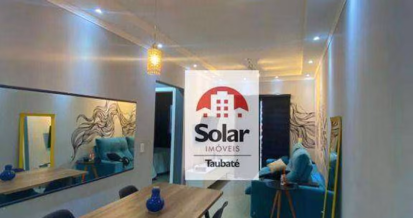 Apartamento com 2 dormitórios à venda, 58 m² por R$ 245.000,00 - Areão - Taubaté/SP