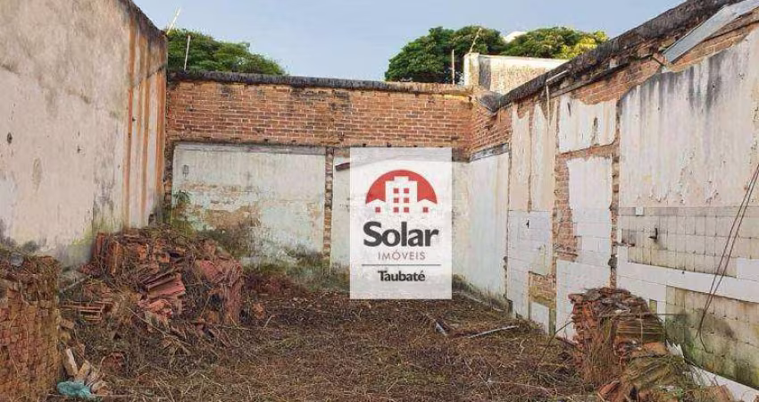 Terreno à venda, 208 m² por R$ 380.000,00 - Centro - Taubaté/SP