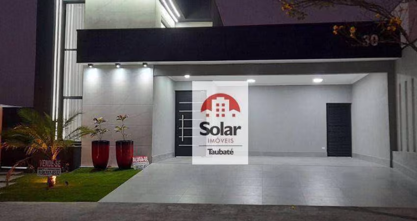 Casa, 190 m² - venda por R$ 1.600.000,00 ou aluguel por R$ 8.000,00/mês - Condomínio Residencial Tecoara - Taubaté/SP