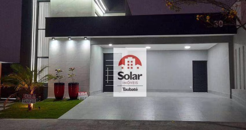 Casa, 190 m² - venda por R$ 1.600.000,00 ou aluguel por R$ 8.000,00/mês - Condomínio Residencial Tecoara - Taubaté/SP