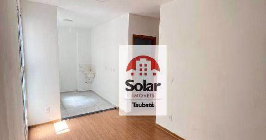 Apartamento com 2 dormitórios para alugar, 44 m² por R$ 1.168,00/mês - Jardim Bela Vista - Taubaté/SP
