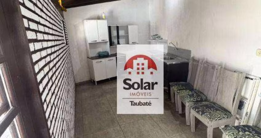 Casa com 1 dormitório para alugar, 50 m² por R$ 667,00/mês - Jardim Canuto Borges - Taubaté/SP