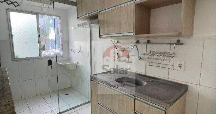 Apartamento com 2 dormitórios para alugar, 46 m² por R$ 1.200,00/mês - Barranco - Taubaté/SP