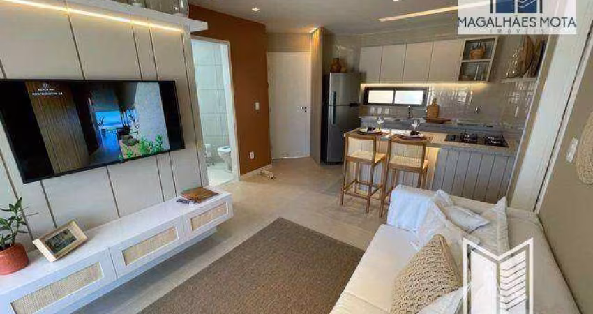 Repasse no Beach Way Riviera com 2 dormitórios à venda, 53 m² por R$ 480.000 - Curralinhos - Aquiraz/CE