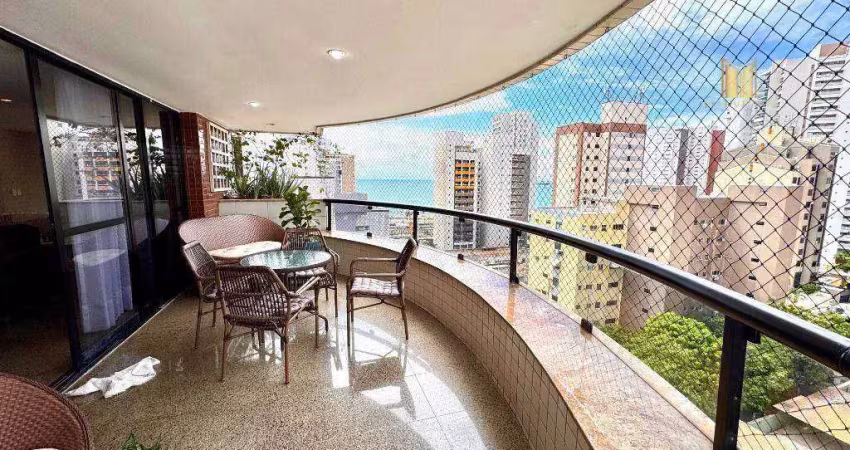 Apartamento com 4 dormitórios à venda, 306 m² por r$ 1.890.000,00 - meireles - fortaleza/ce