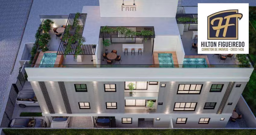 Cobertura com 2 dormitórios à venda, 132 m² por r$ 580.000,00 - bessa - joão pessoa/pb