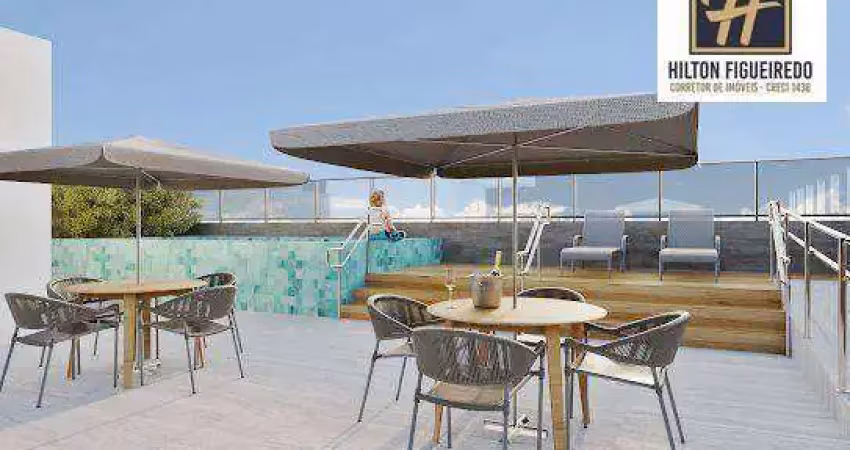 Apartamento com 1 dormitório com varanda à venda, 35 m² por r$ 400.575 - bessa - joão pessoa/pb