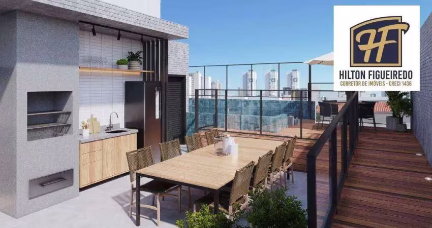 Apartamento com 3 dormitórios à venda, 45 m² por r$ 608.894,38 - bessa - joão pessoa/pb