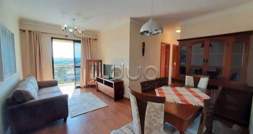 Apartamento com 3 dormitórios para alugar, 82 m² por R$ 3.397,10/mês - São Dimas - Piracicaba/SP