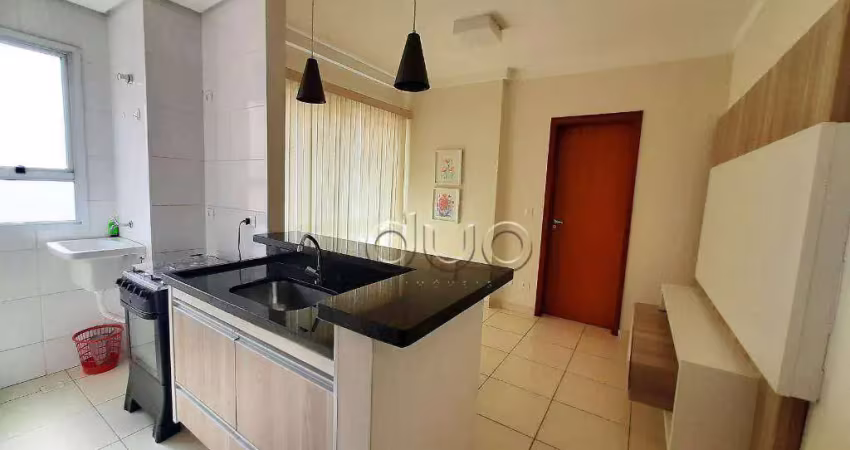 Apartamento com 1 dormitório para alugar, 37 m² por r$ 2.432,50/mês - vila independência - piracicaba/sp