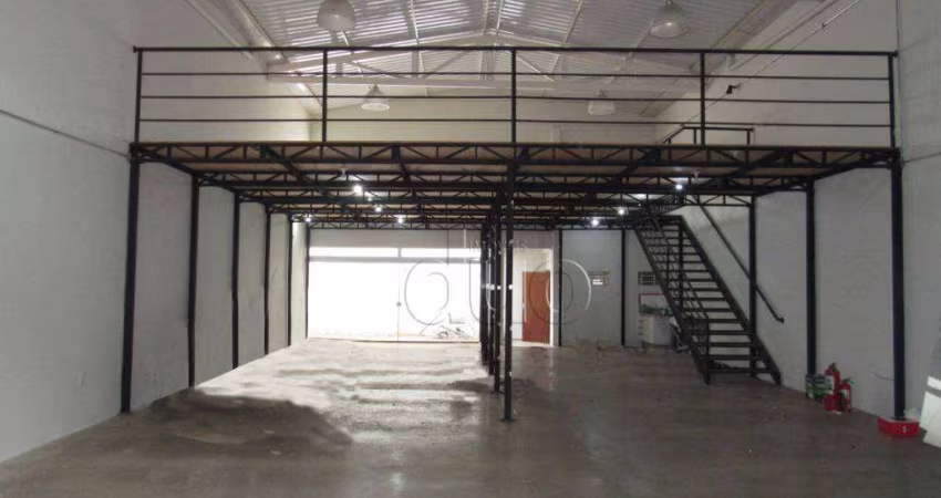 Barracão para alugar, 314 m² por R$ 5.186,48/mês - Vila Fátima - Piracicaba/SP