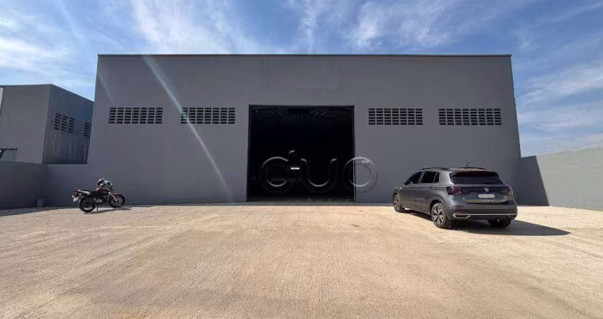 Barracão para alugar, 1200 m² por r$ 25.889,01/mês - unileste - piracicaba/sp