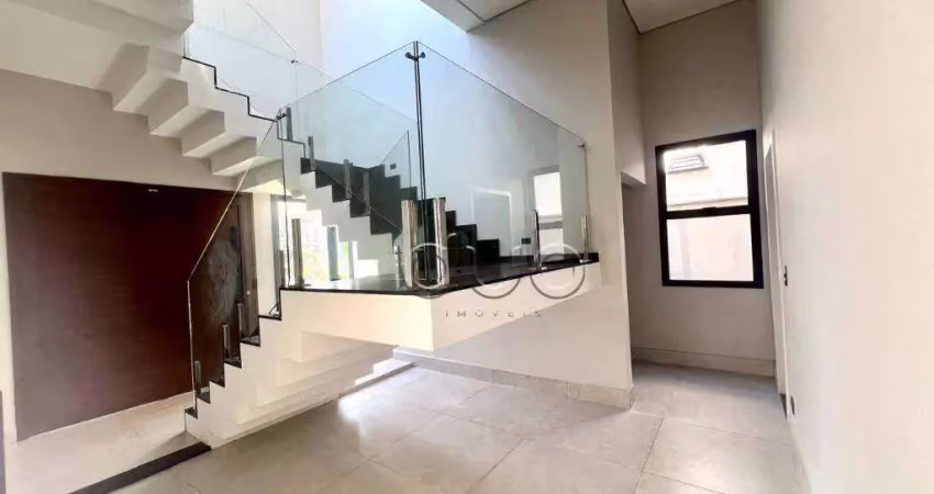 Casa com 3 dormitórios, 207 m² - venda por r$ 1.980.000,00 ou aluguel por r$ 12.377,32/mês - loteamento residencial e comercial villa d'aquila - piracicaba/sp