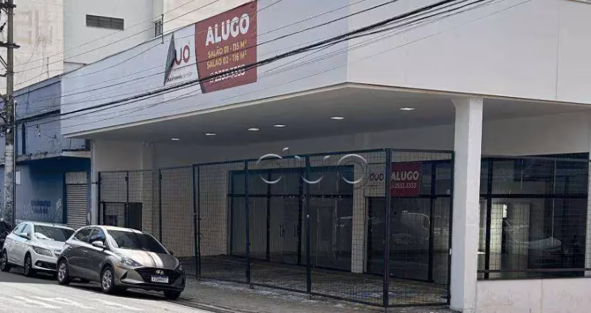 Salão comercial para alugar, 230 m² por r$ 16.230/mês - centro - piracicaba/sp