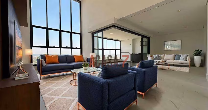Apartamento para alugar, 220 m² por r$ 16.010,00/mês - parque campolim - sorocaba/sp