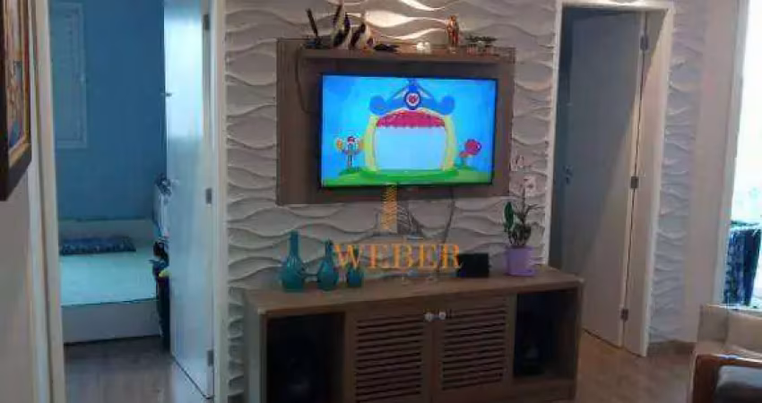 Apartamento com 2 dormitórios à venda, 51 m² por r$ 425.000,00 - jardim monte alegre - taboão da serra/sp