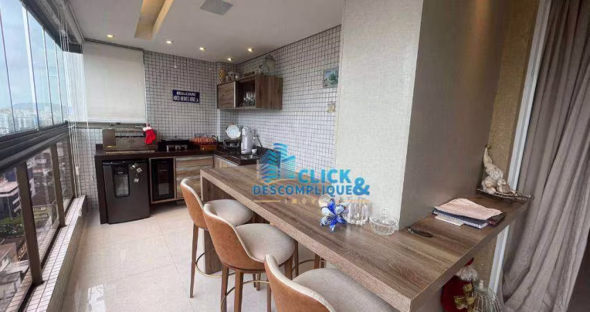 Apartamento com 3 suítes, à venda, 171 m² por R$ 2.000.000 - Embaré - Santos/SP