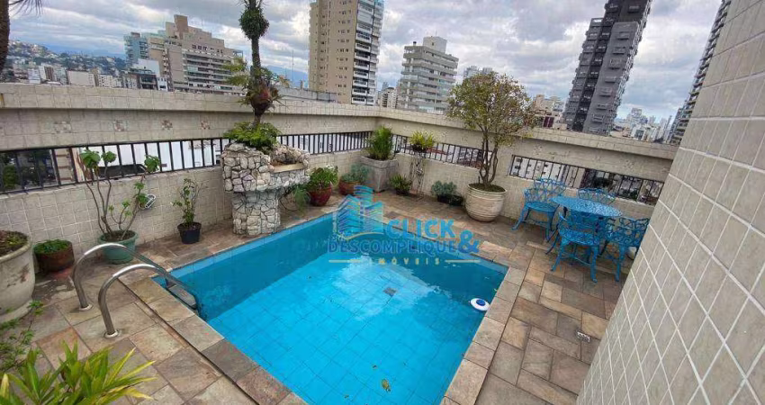 Cobertura à venda, 290 m² por R$ 1.330.000,00 - Pompéia - Santos/SP