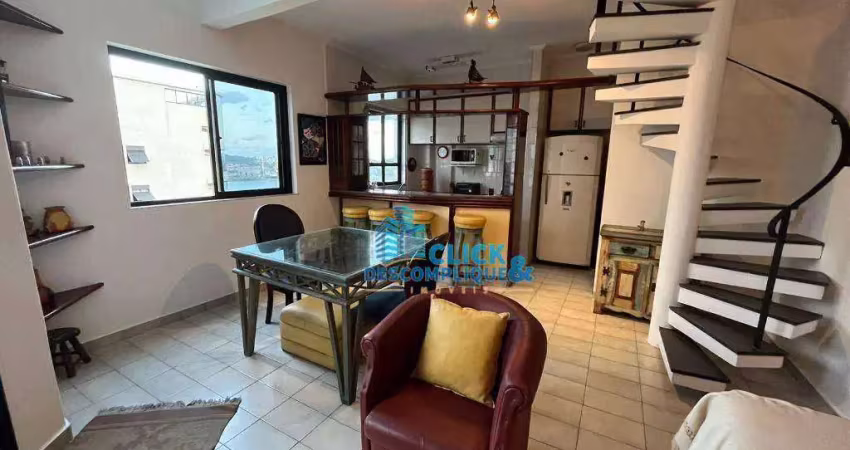 FLAT DUPLEX - MOBILIADO - UM DORMITÓRIO - VENDA E LOCAÇÃO - PONTA DA PRAIA - SANTOS/SP