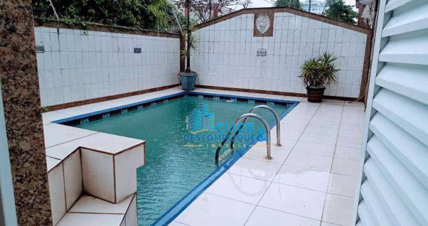 Sobrado com 4 dormitórios, 276 m² - venda por R$ 2.375.000,00 ou aluguel por R$ 12.618,00/mês - Aparecida - Santos/SP