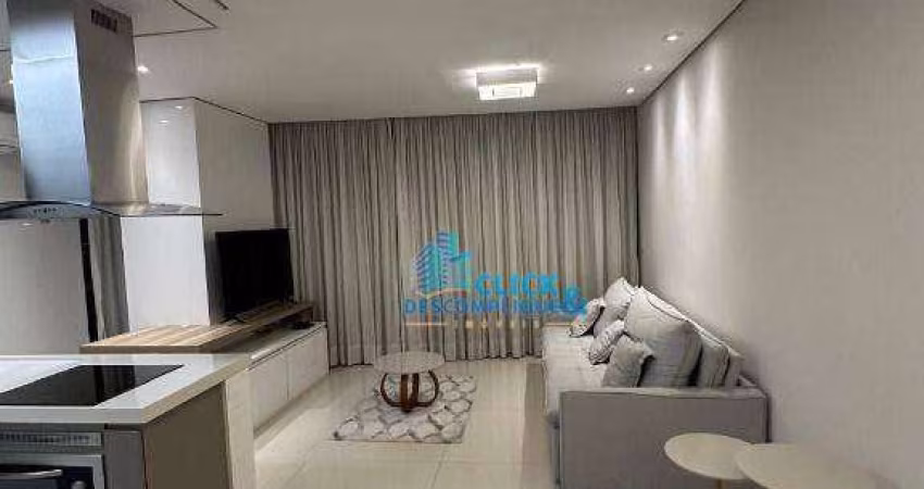 Apartamento com 1 dormitório para alugar, 69 m² por R$ 8.500,00/mês - Aparecida - Santos/SP