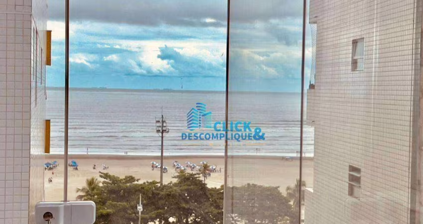 APARTAMENTO ALTO PADRÃO - VISTA MAR - 03 DORM - 01 SUÍTE - VARANDA-ELEVADOR PRIVATIVO - JOSE MENINO- SANTOS/SP ( AP8588)