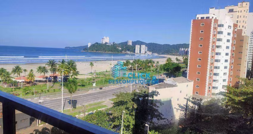 Flat com 1 dormitório à venda, 43 m² por R$ 195.000,00 - Itararé - São Vicente/SP