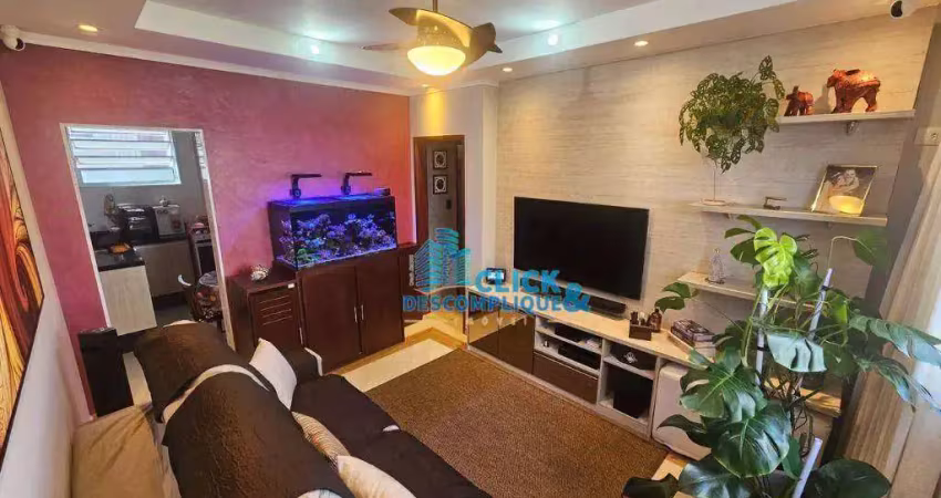 Apartamento com 2 dormitórios à venda, 70 m² por R$ 425.000,00 - José Menino - Santos/SP