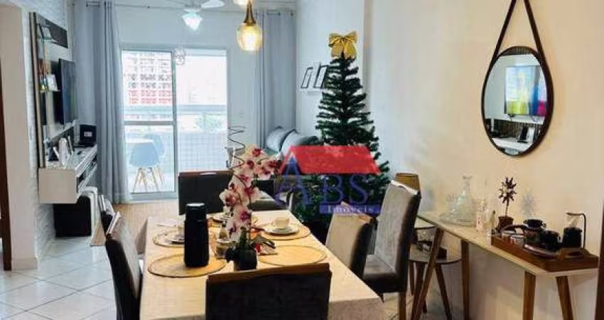 Apartamento com 2 dormitórios para alugar, 93 m² por R$ 3.600,02/mês - Aviação - Praia Grande/SP