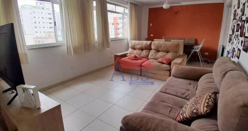 Apartamento 1 por andar com 3 dormitórios à venda, 100 m² por R$ 690.000 - Gonzaga - Santos/SP