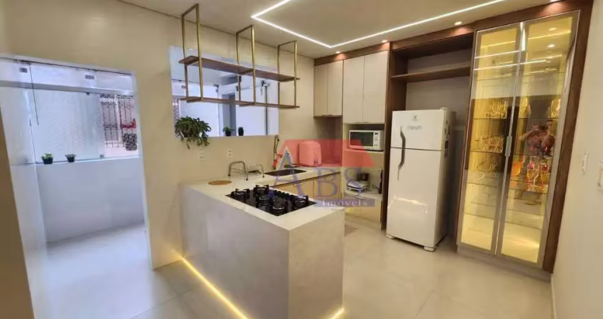 Apartamento com 2 dormitórios à venda, 83 m² por r$ 595.000,00 - ponta da praia - santos/sp