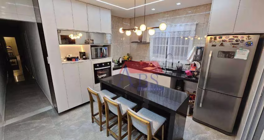 Casa com 3 dormitórios à venda, 95 m² por r$ 525.000,00 - vila nova - cubatão/sp