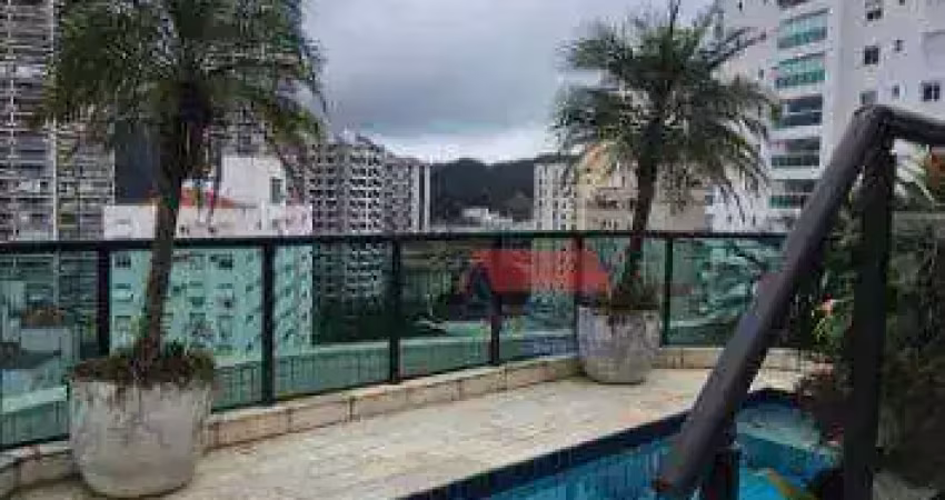 Apartamento duplex com 5 dormitórios à venda, 600 m² por r$ 3.180.000,00 - ponta da praia - santos/sp