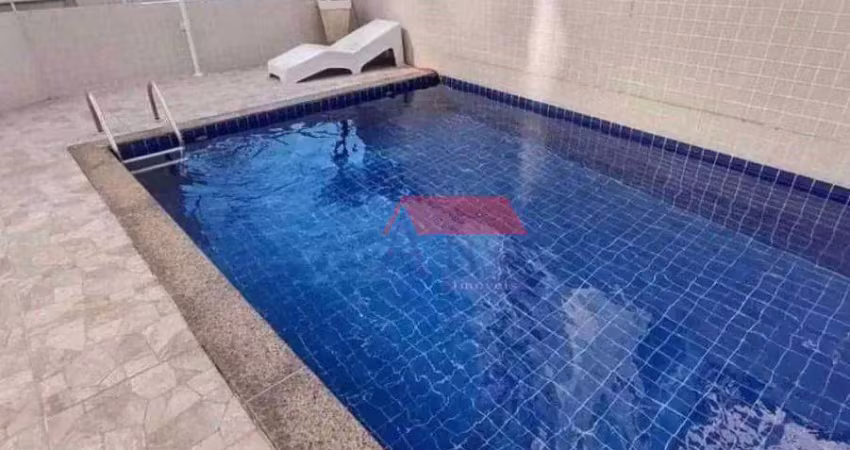 Apartamento com 1 dormitório à venda, 32 m² por r$ 235.000 - aviação - praia grande/sp