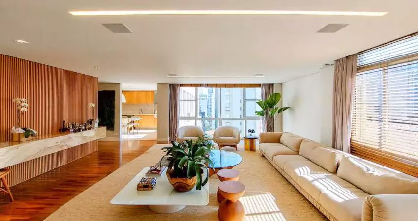 Apartamento tipo para venda em jardim américa com 3 quartos, sendo 3 suítes, 271m²