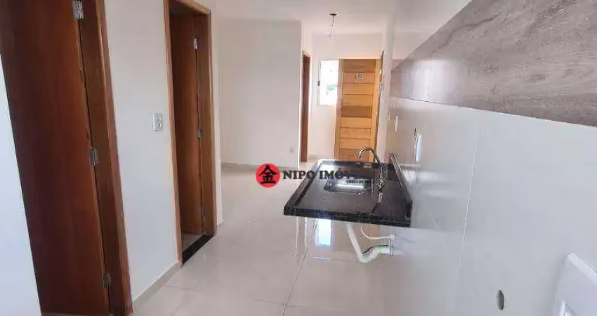 Apartamento com 2 dormitórios à venda, 42 m² por r$ 265.000,00 - vila prudente - são paulo/sp