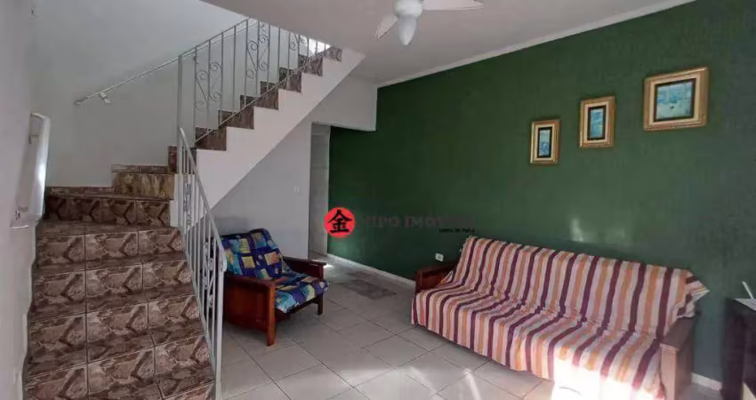Sobrado com 3 dormitórios à venda, 112 m² por r$ 350.000,00 - balneário campos eliseos - itanhaém/sp