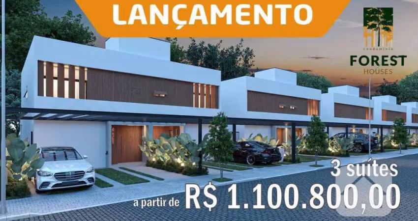 Lançamento - sobrado com 3 suítes - previsão 36 meses -venda, 147 m² por r$ 1.100.800 (40% na obra e 60% financiamento bancário)