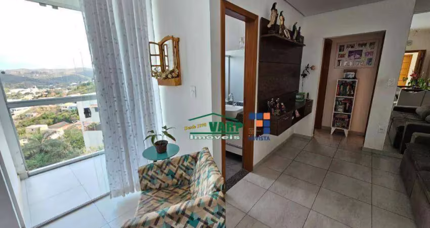 Apartamento com 2 dormitórios à venda, 61 m² por r$ 290.000,00 - villa real - sabará/mg