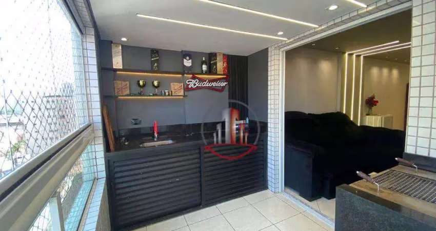 Apartamento de 2 dormitórios mobiliado em Praia Grande
