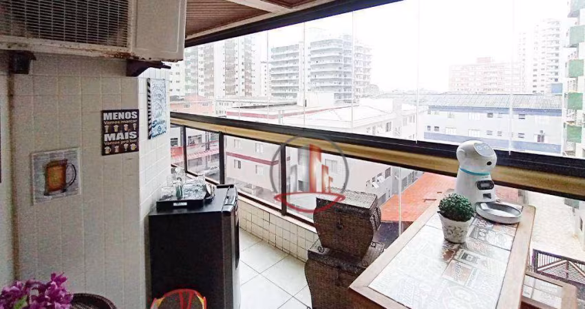 Apartamento com 3 dormitórios à venda, 120 m² por R$ 620.000,00 - Tupi - Praia Grande/SP