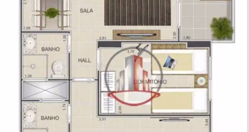 Apartamento com 2 dormitórios à venda, 69 m² por r$ 455.000 - vila assunção - praia grande/sp