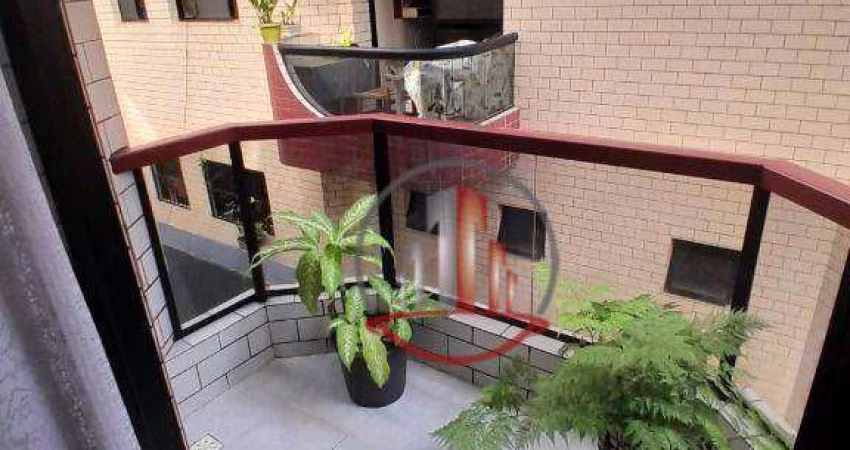 Apartamento mobiliado com 1 dormitório à venda, 50 m² por R$ 275.000 - Vila Guilhermina - Praia Grande/SP