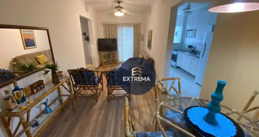 Apartamento com 1 dormitório à venda, 55 m² por r$ 320.000,00 - tupi - praia grande/sp