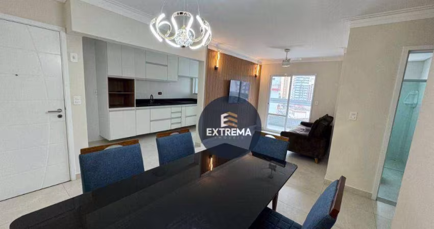 Apartamento com 2 dormitórios no centro do Boqueirão, Praia Grande/Sp.