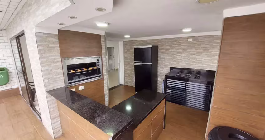 Apartamento vista mar com 2 dormitórios sendo 1 suite à venda, 80 m² por r$ 435.000,00 - boqueirão - praia grande/sp