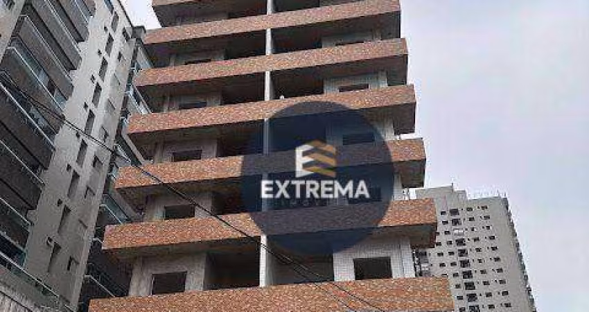 Apartamento novo com Vista para o mar  com 1 Suite , varando Gourmet e lazer completo  à venda,  por R$ 339.000 -  Guilhermina - Praia Grande/SP