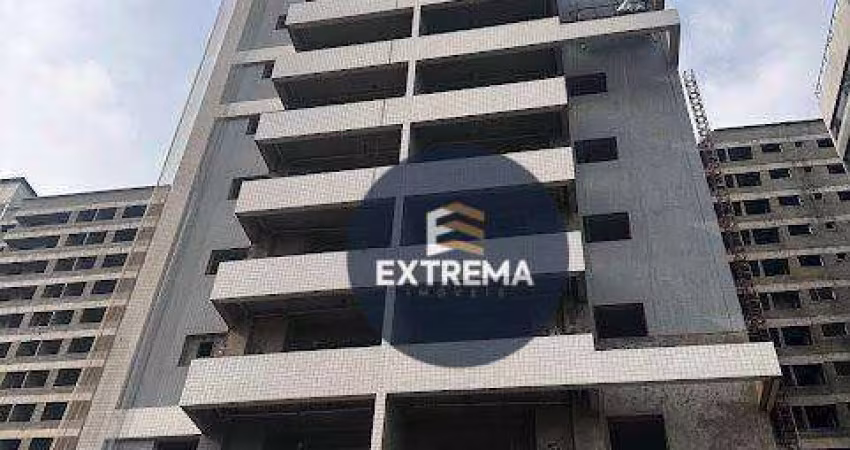Apartamento Novo Vista para o mar , 50m da praia com 1 dormitório à venda, por R$ 339.000 - Caiçara - Praia Grande/SP