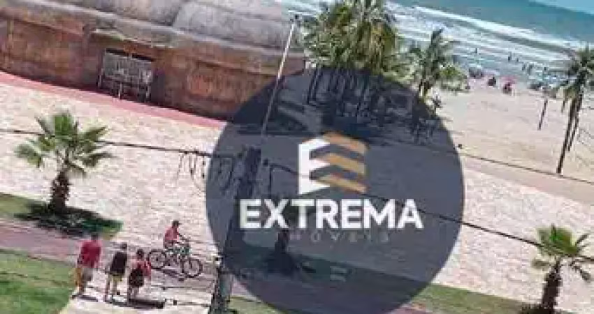 Apartamento  frente mar com 3 dormitórios sendo 1 suite à venda, por r$ 430.000 - vila tupi - praia grande/sp