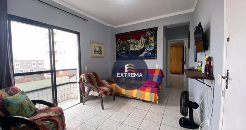 Apartamento Mobiliado com 1 dormitório à venda,  por R$ 225.000 - Vila Guilhermina - Praia Grande/SP